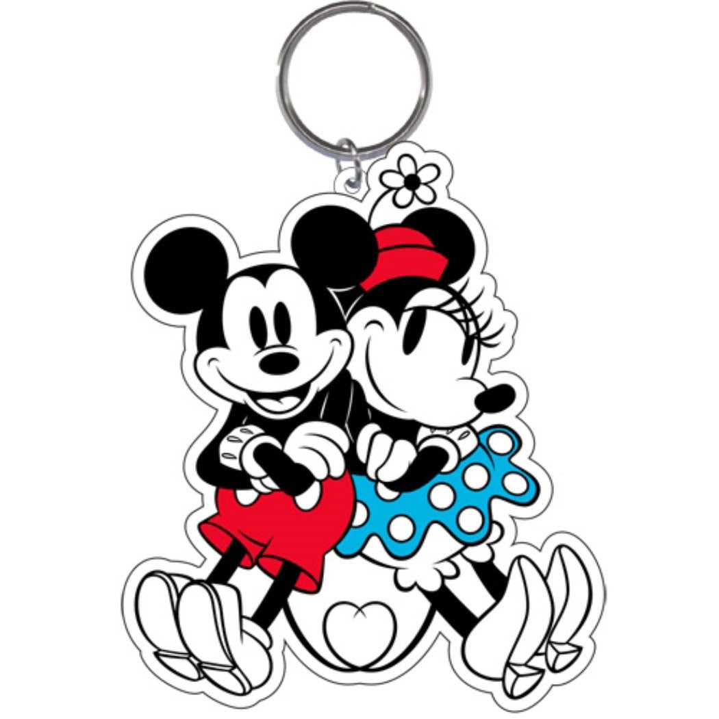 MICKEY & MINNIE MOUSE Laser Cut Keychain (Pack of 6)