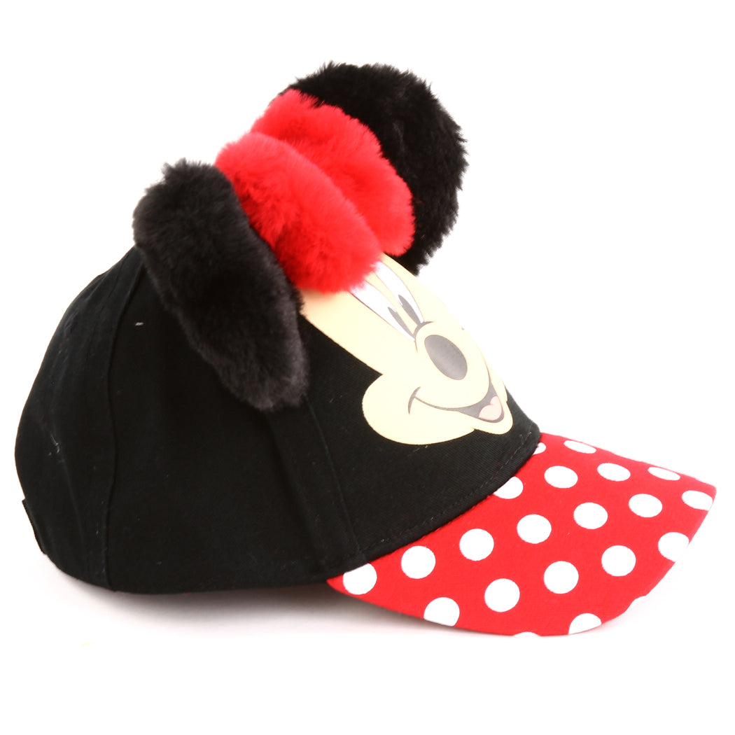 MINNIE MOUSE Toddler Cap with Plush Ears (Pack of 3)