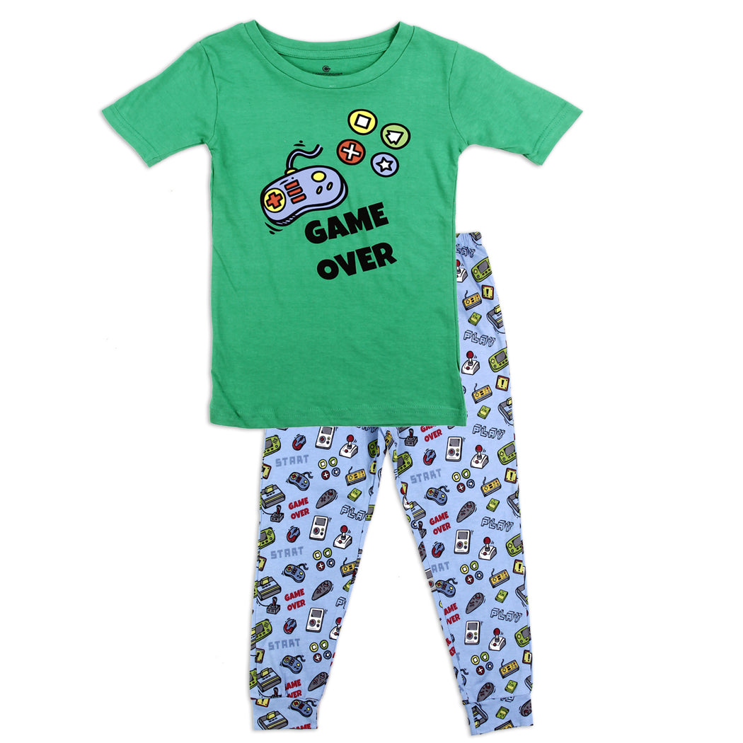 Boys Toddler 2-Piece Cotton Pajamas Set - 2 Colors (Pack of 12)