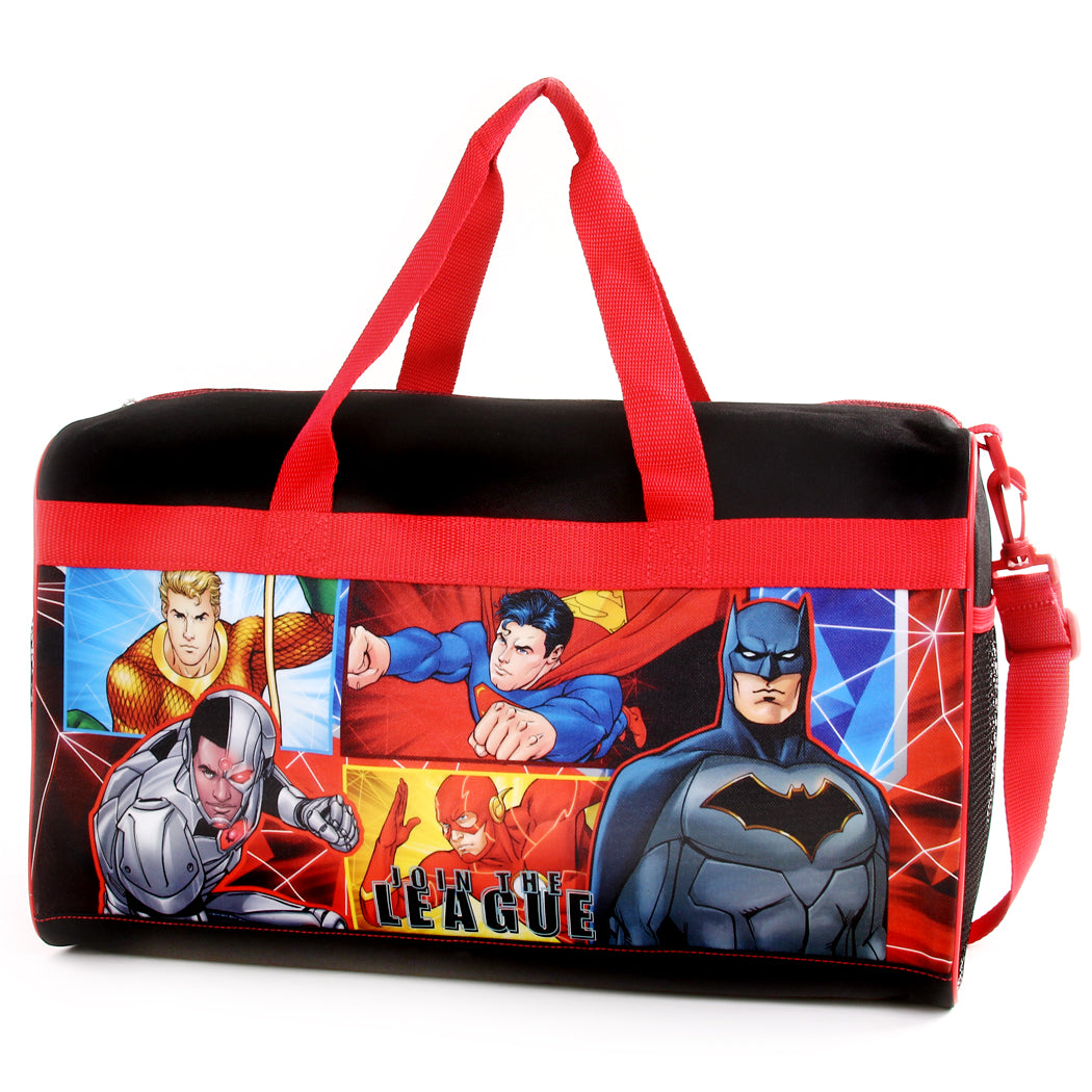 Kid's 18 Inch Travel Duffel Bag - Justice League (Pack of 3)
