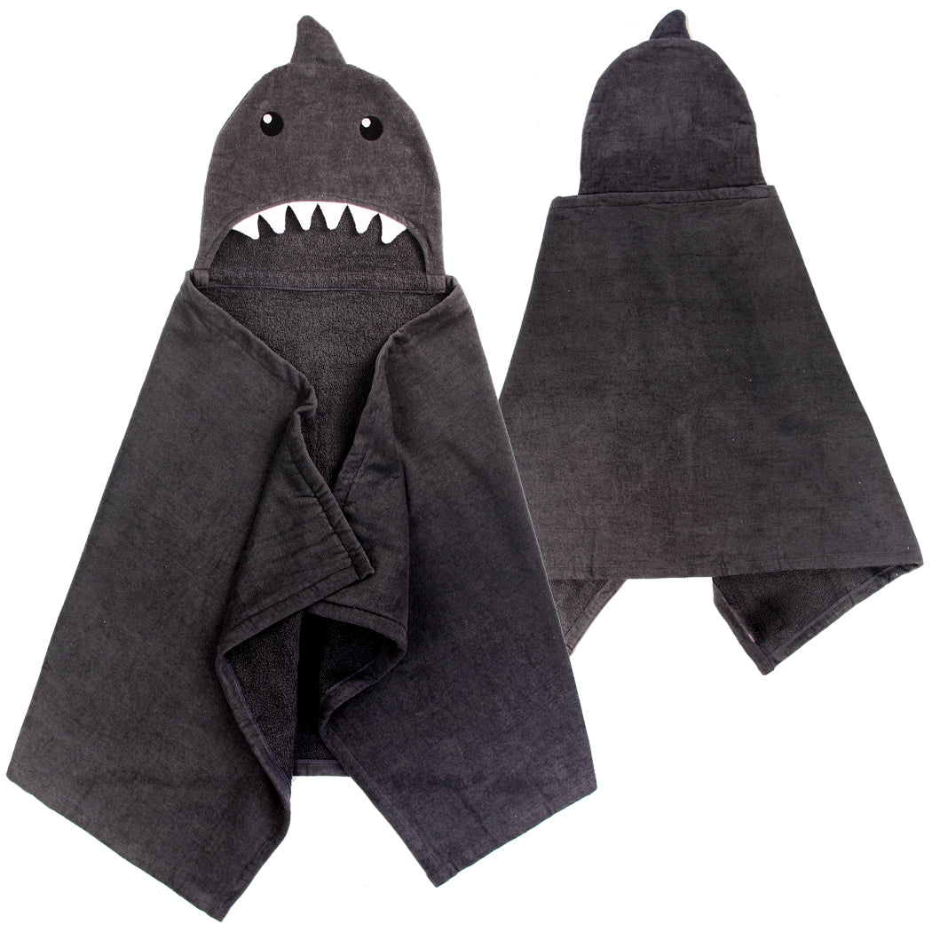 SHARK Kid's Hooded Towel (Pack of 3)