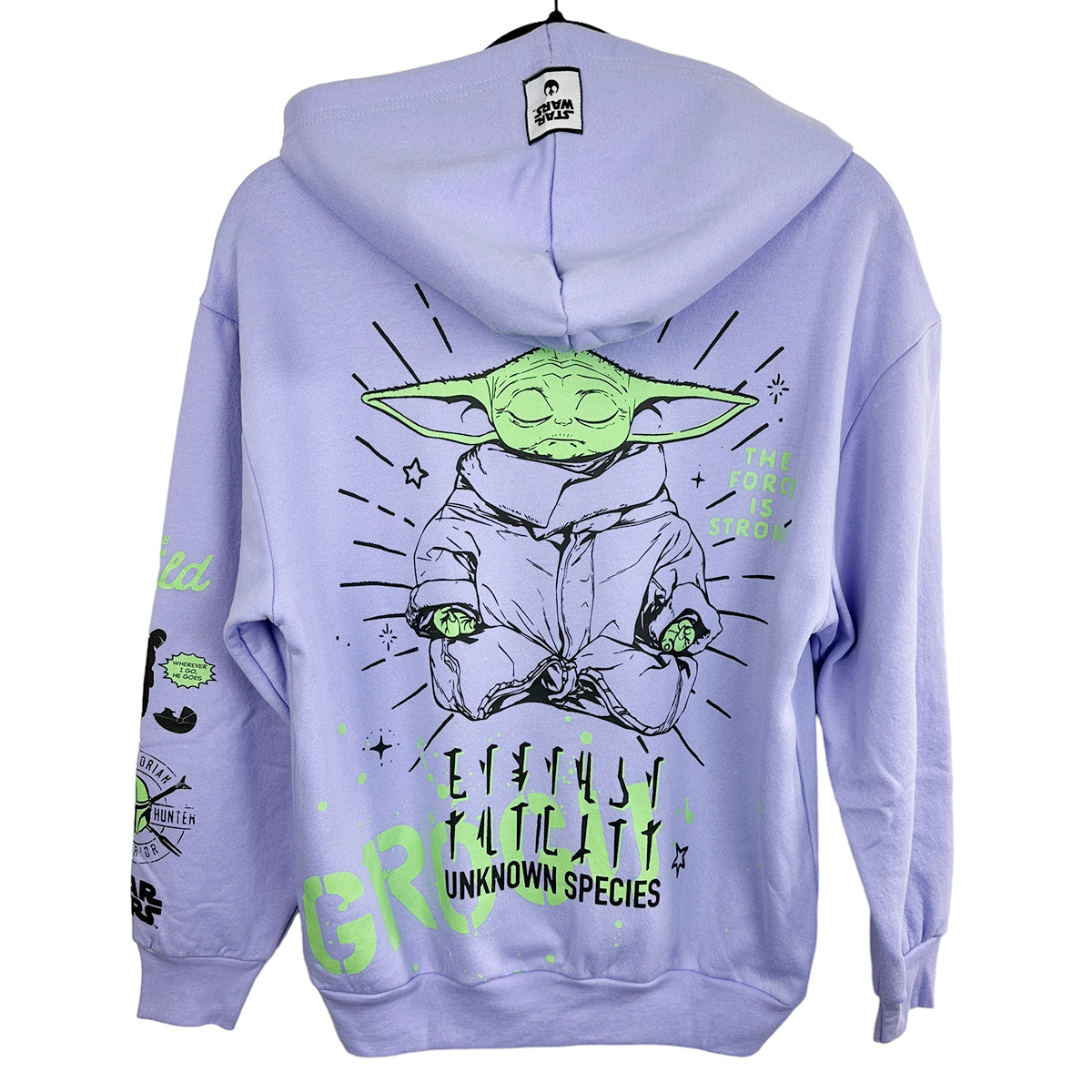 STAR WARS YODA Junior Fleece Hooded Sweatshirt (Pack of 7)