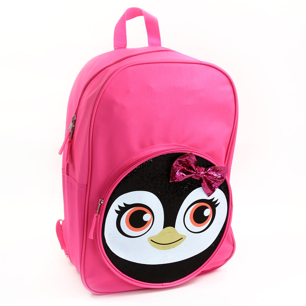 CRITTER 17" Glitter Backpack - Penguin (Pack of 4)