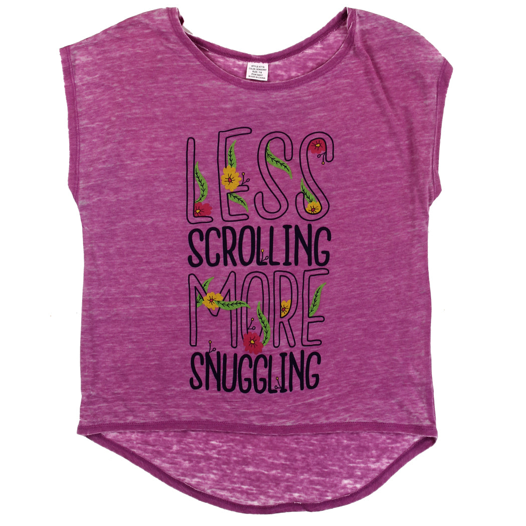 Girls 7-16 Graphic Top - Less Scrolling (Pack of 6)