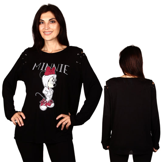 MINNIE MOUSE Junior Plus L/S Top (Pack of 4)
