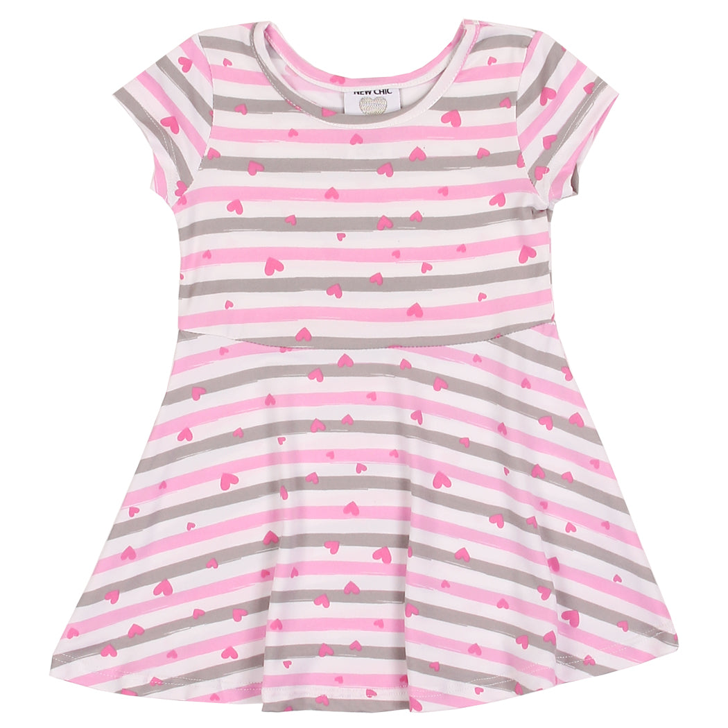 NEW CHIC Girls Infant Printed Yummy Dress (Pack of 6)