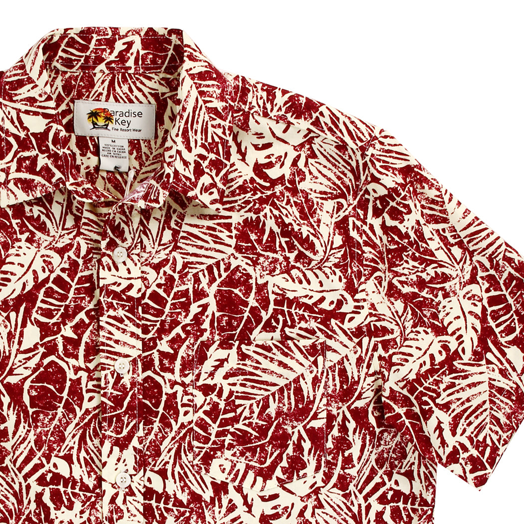 PARADISE KEY Men's Tropical 100% Cotton Shirt (Pack of 6)